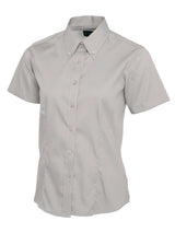 Ladies Pinpoint Oxford Half Sleeve Shirt - UC704 |  Uneek