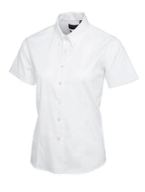 Ladies Pinpoint Oxford Half Sleeve Shirt - UC704 |  Uneek