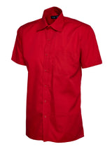 Mens Poplin Half Sleeve Shirt - UC710 |  Uneek