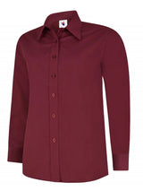 Ladies Poplin Full Sleeve Shirt - UC711 |  Uneek
