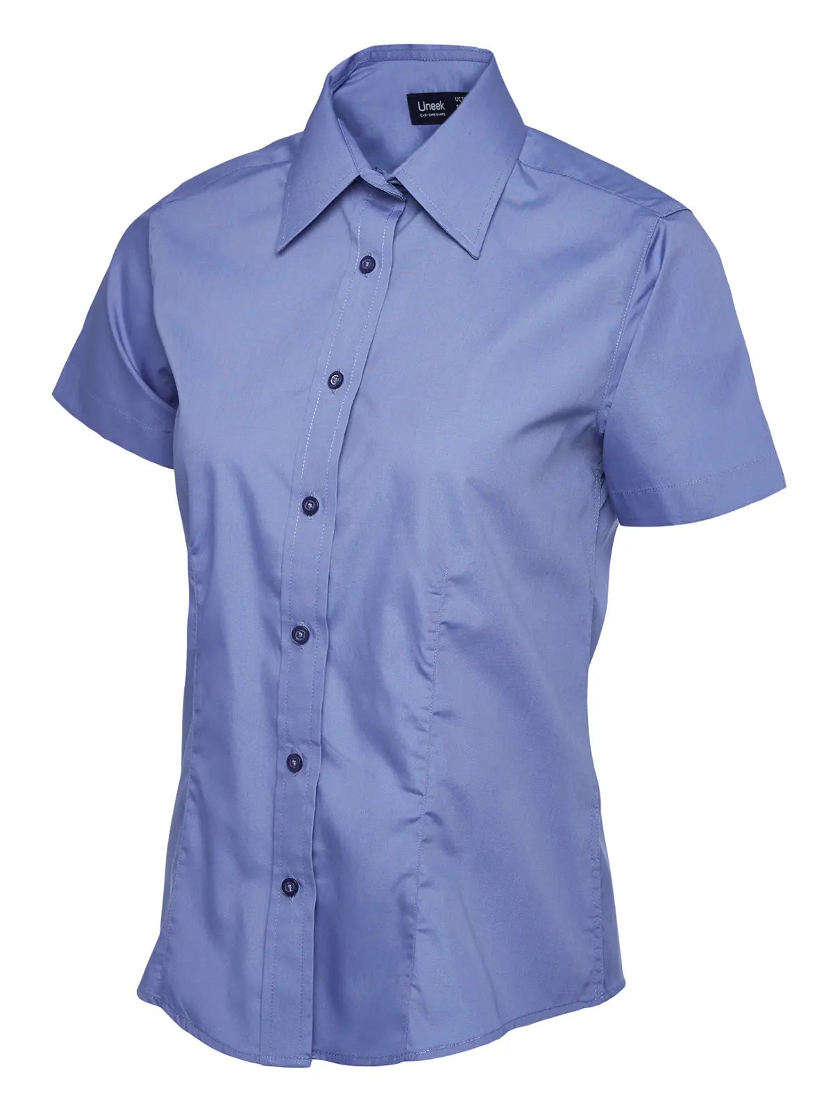 Ladies Poplin Half Sleeve Shirt - UC712 |  Uneek