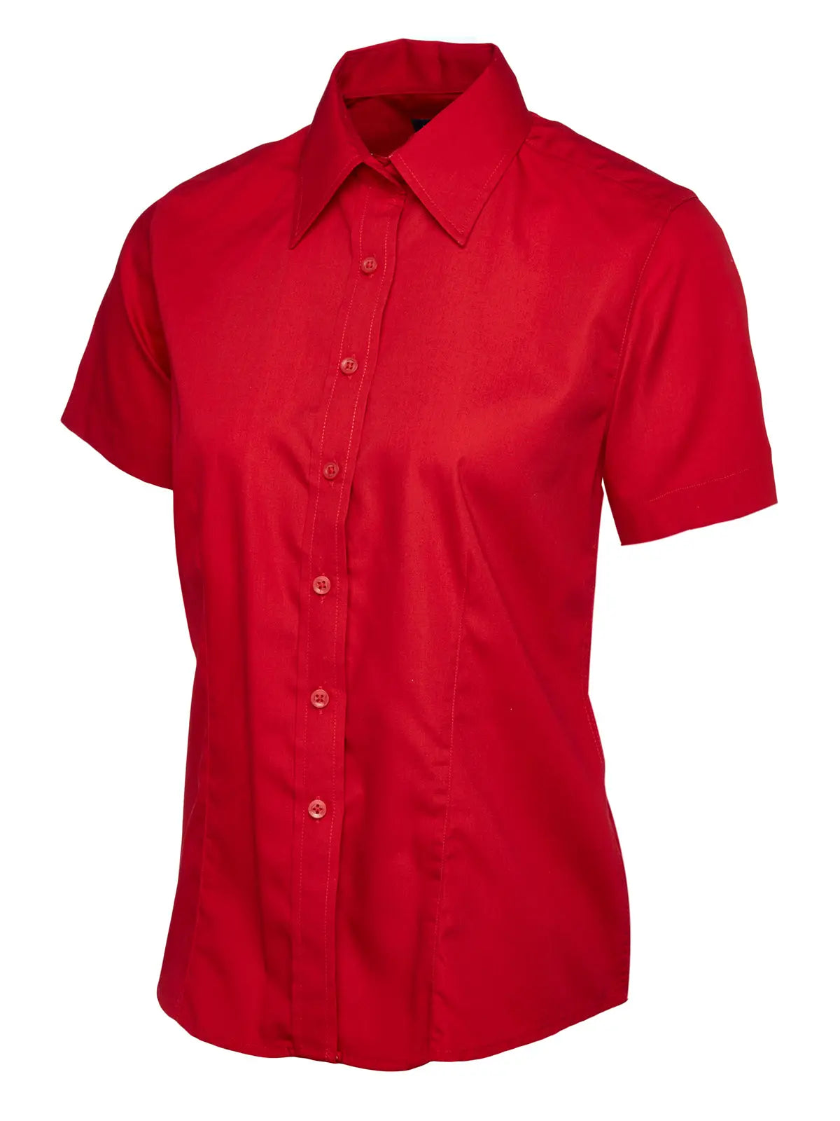 Ladies Poplin Half Sleeve Shirt - UC712 |  Uneek
