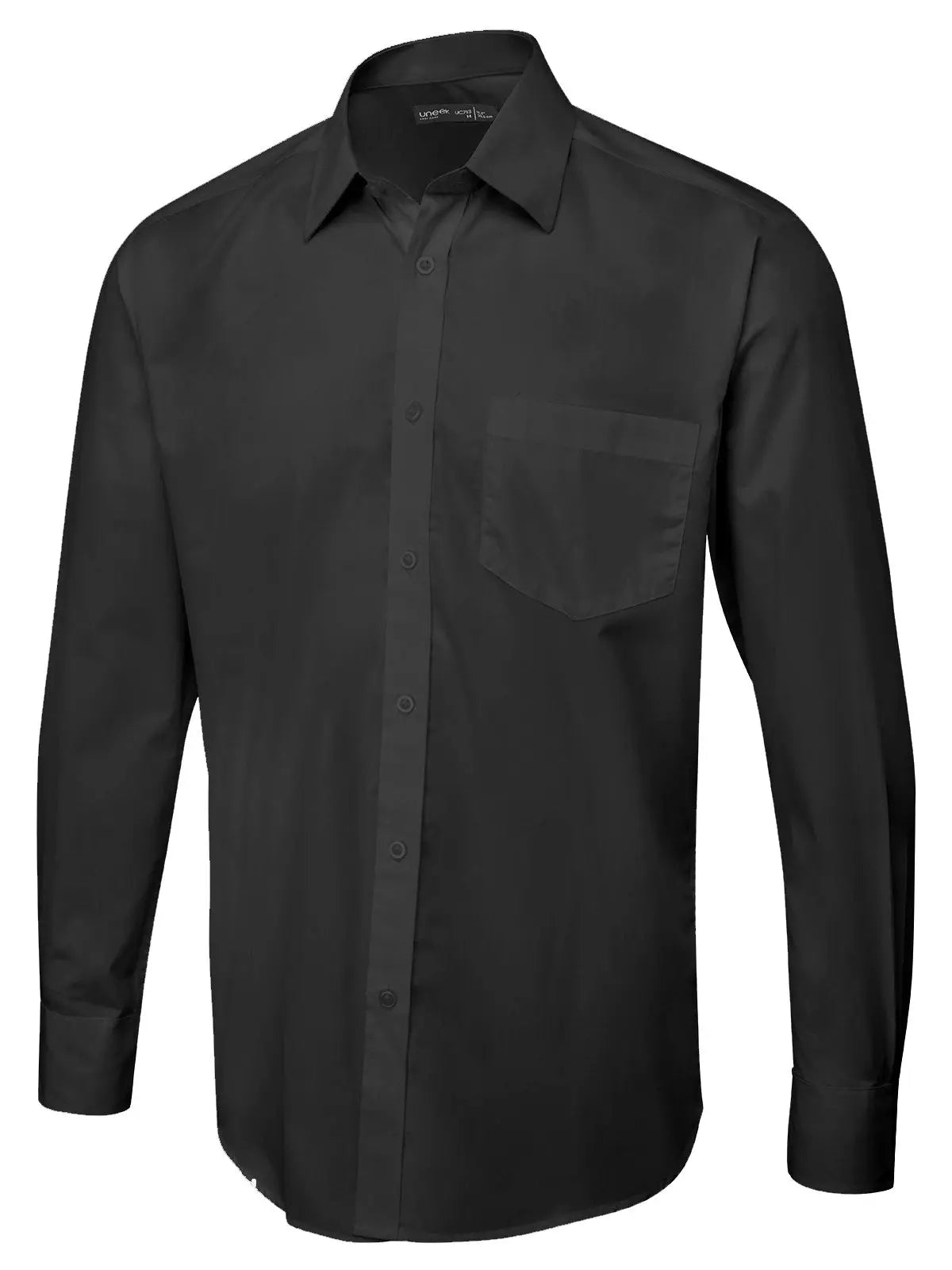Men's Long Sleeve Poplin Shirt - UC713 |  Uneek