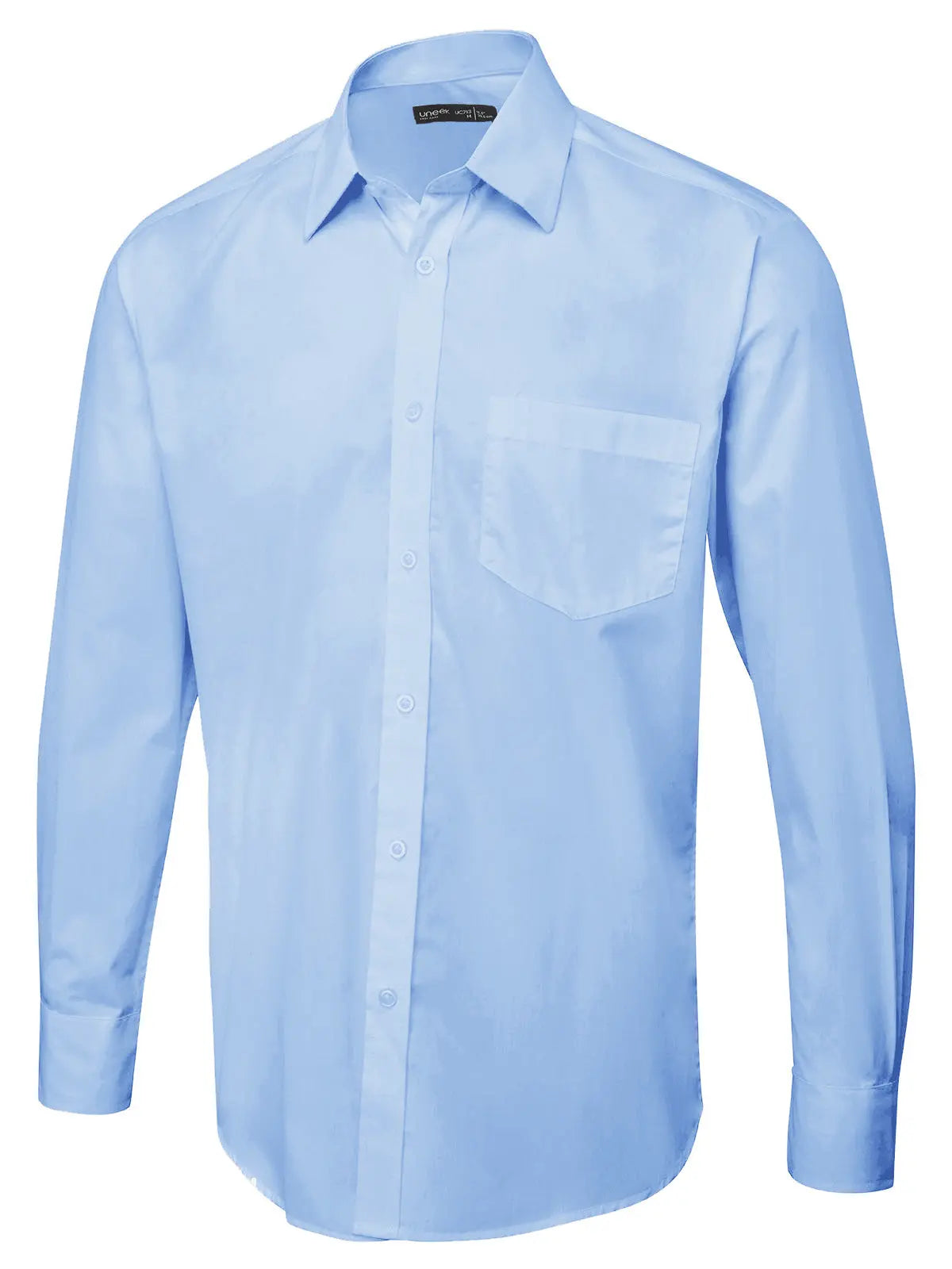 Men's Long Sleeve Poplin Shirt - UC713 |  Uneek