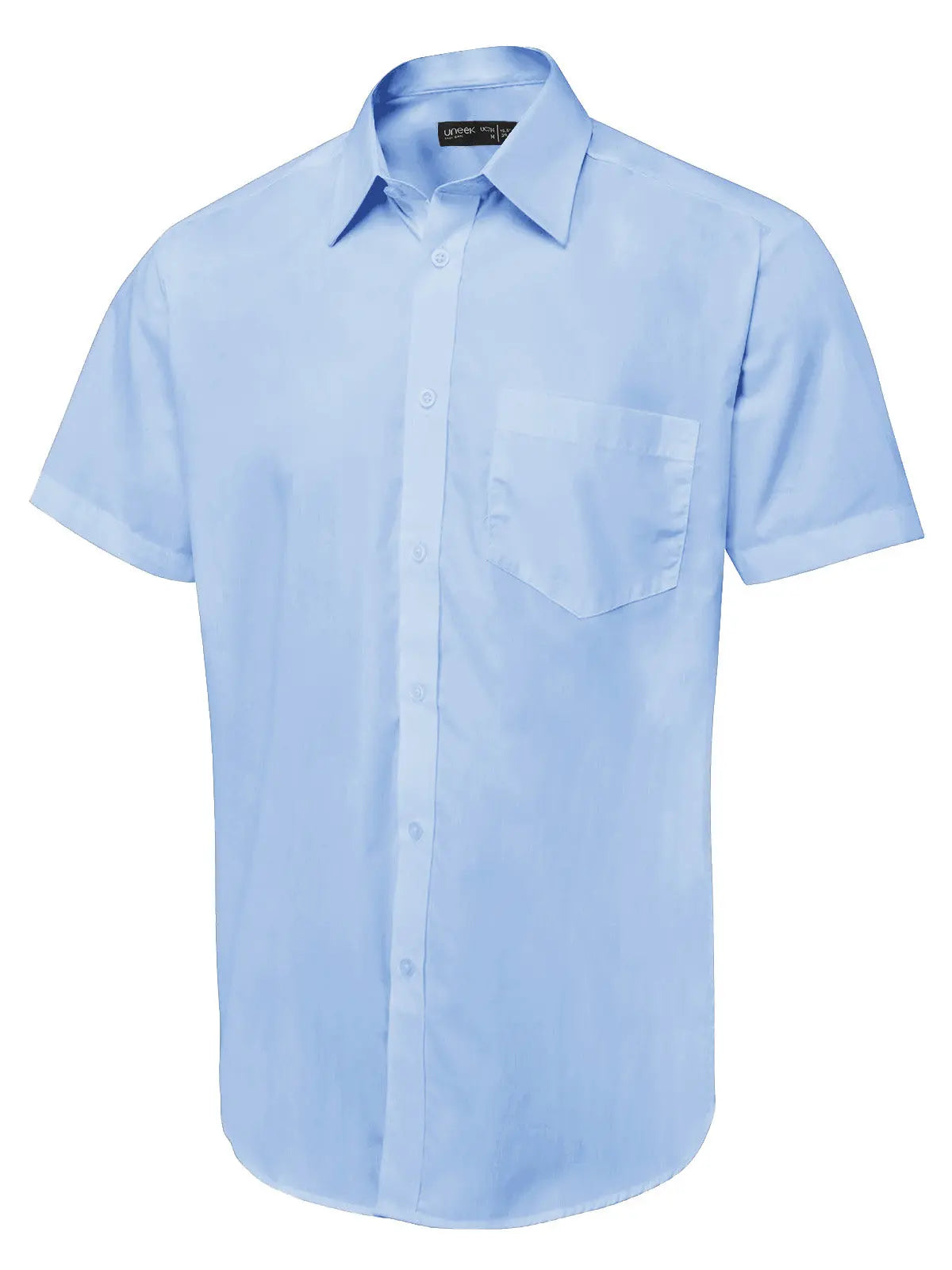 Men's Short Sleeve Poplin Shirt - UC714 |  Uneek