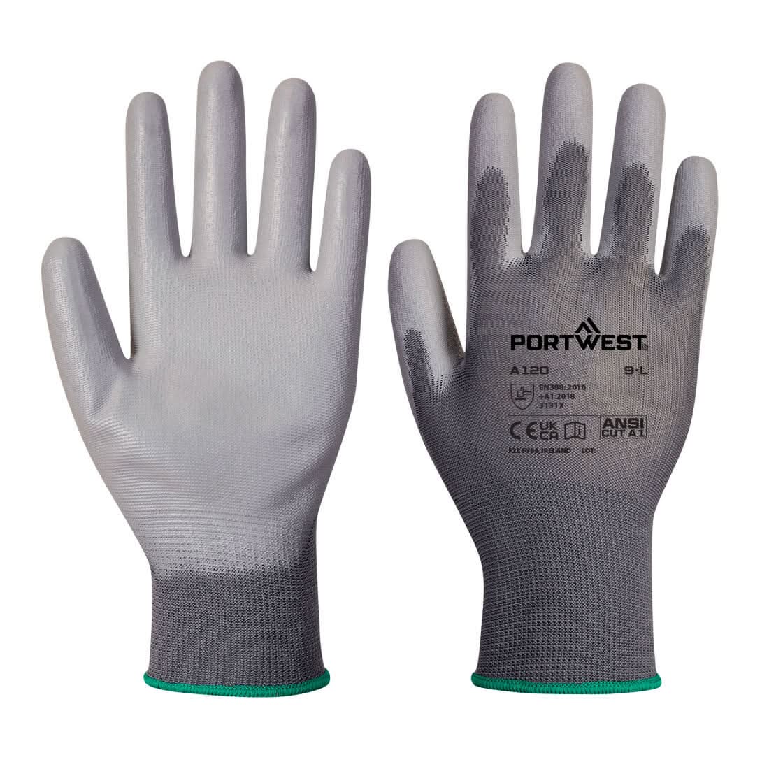 Portwest Vending Pu Palm 288 Pairs VB120 - Grey - Customisable Hand Protection