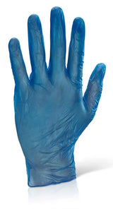 Beeswift Vinyl Disposable Examination Gloves Vdg - Blue S - Customisable Gloves