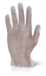 Beeswift Vinyl Gloves Powder Free Vdgpf - Clear - Customisable Gloves