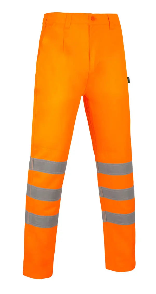 Beeswift Vital Hi Vis Rail Spec Trousers Vt005 - Orange - Customisable Trousers
