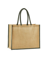 Natural starched jute classic shopper