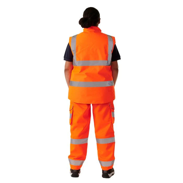 Supertouch - Ladies Hi Vis Orange Anjali Body Warmer - HV305 |  Supertouch