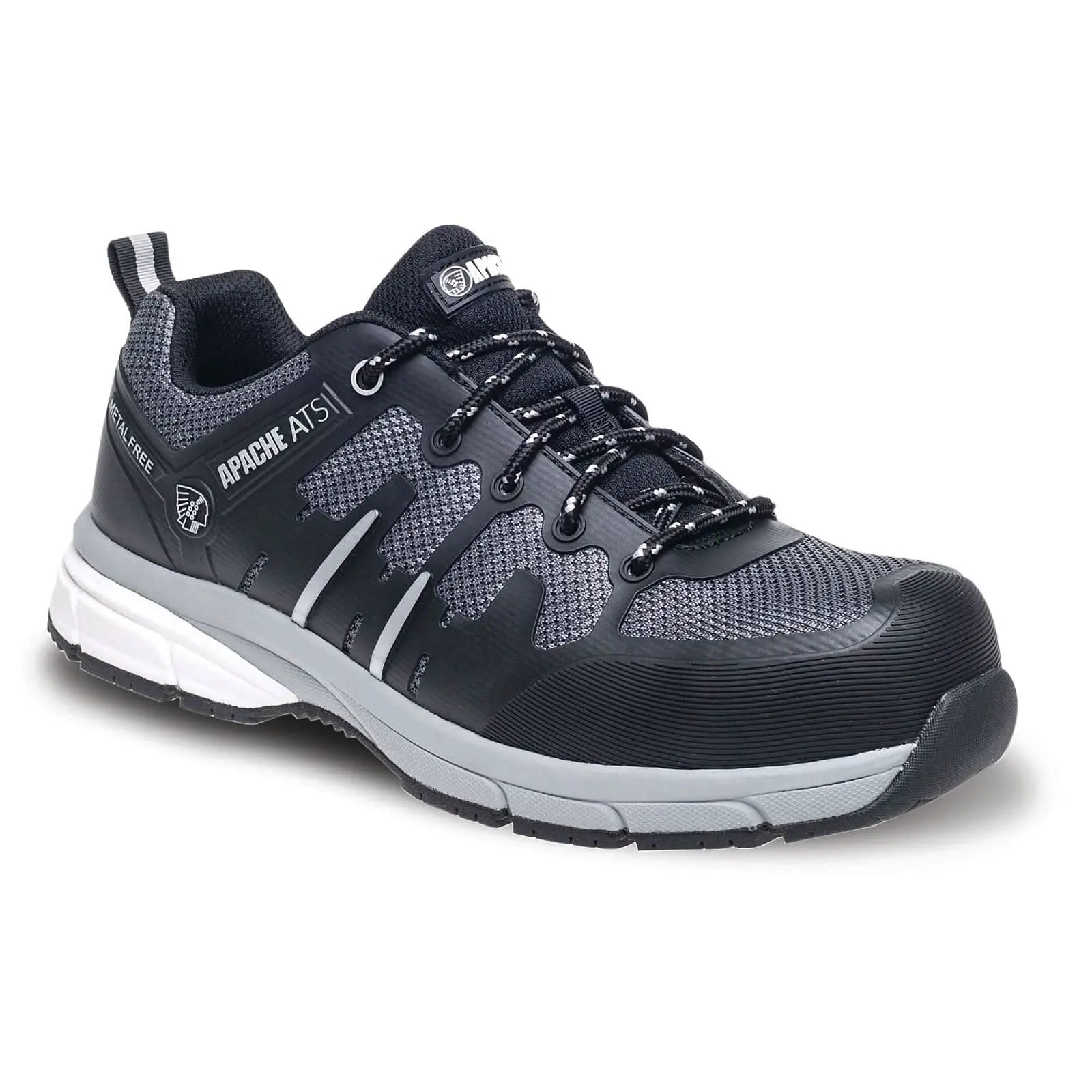 Apache Workwear ATS Thruxton Safety Trainers Apache - Black Grey - Customisable Safety Trainers