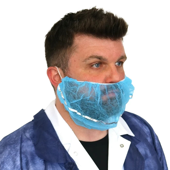 Supertouch - Non-Woven Detectable Beard Mask Blue - DM35 |  Supertouch
