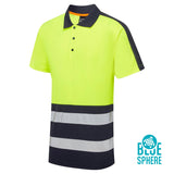 Supertouch Blue Sphere - Essentials Hi-Vis Eco Coolair Yellow Polo Shirt - ESS03 |  Supertouch Blue Sphere