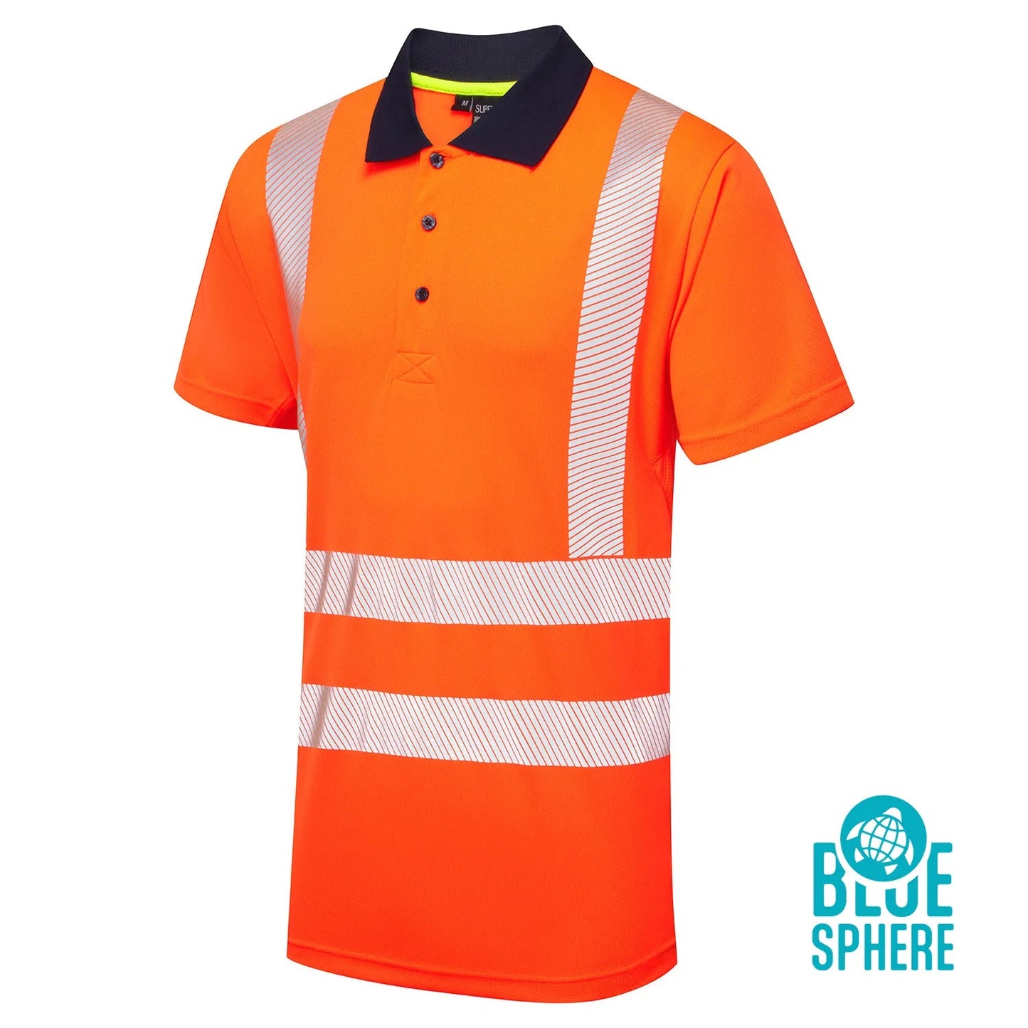 Supertouch Blue Sphere - Essentials Hi-Vis Eco CoolMax Orange Polo - ESS06 |  Supertouch Blue Sphere