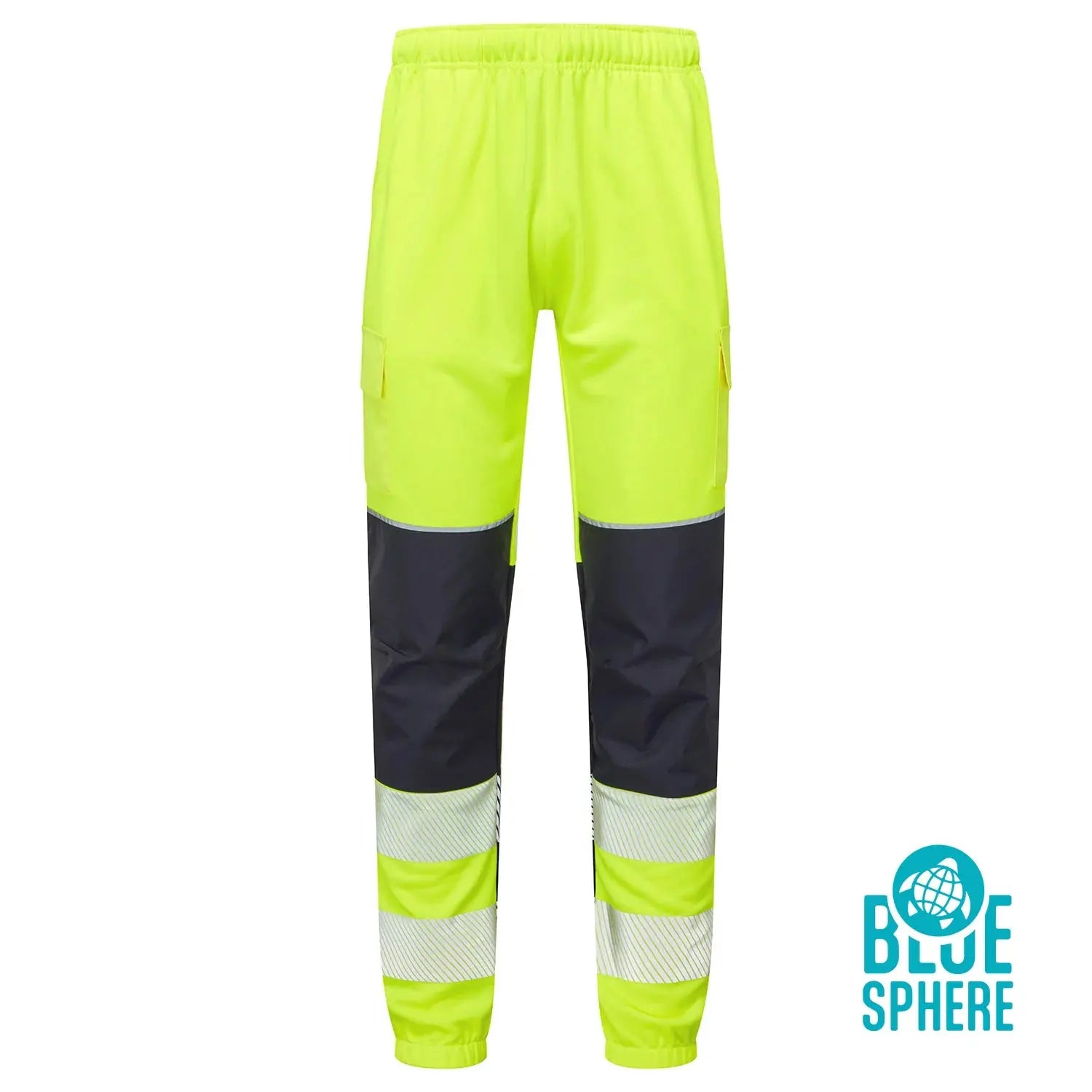 Supertouch Blue Sphere - Essentials Hi-Vis Eco CottonCool Yellow Jogger - ESS15 |  Supertouch Blue Sphere