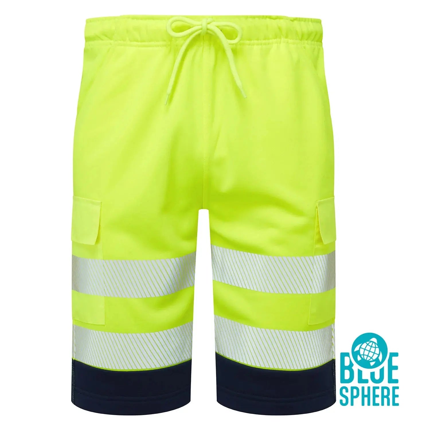 Supertouch Blue Sphere - Essentials Hi-Vis Eco CottonCool Yellow Shorts - ESS13 |  Supertouch Blue Sphere