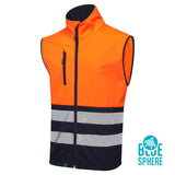 Supertouch Blue Sphere - Essentials Hi Vis Eco Coolair Orange Softshell Gilet - ESS02 |  Supertouch Blue Sphere