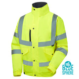 Supertouch Blue Sphere - Supertouch Eco Hi Vis Yellow Bomber Jacket - EHV01 |  Supertouch Blue Sphere