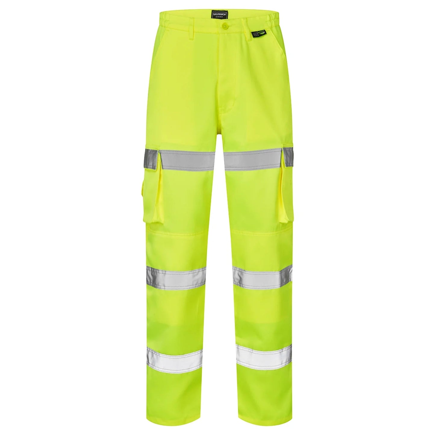 Supertouch - Hi Vis 3 Band Combat Trousers - H58 |  Supertouch