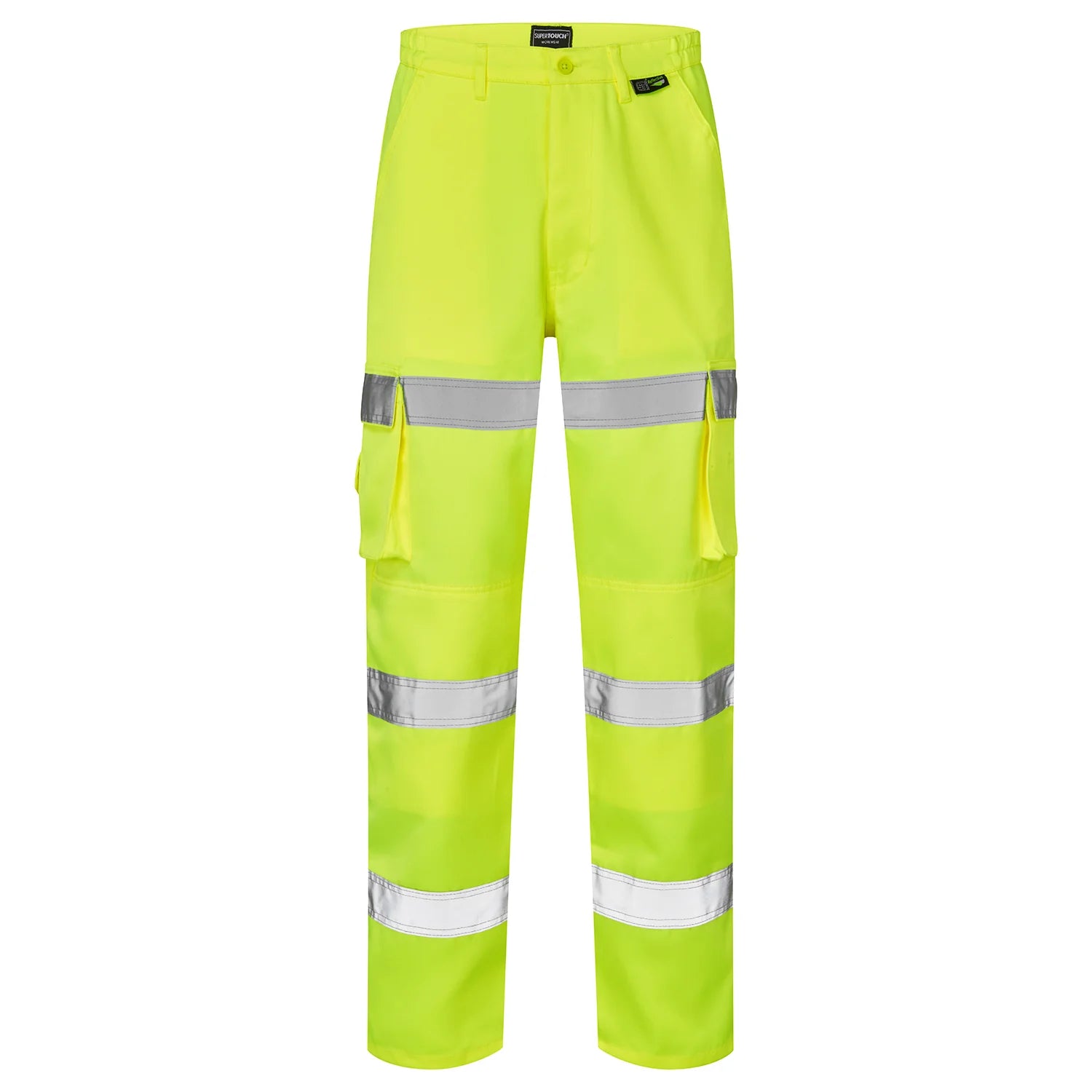 Supertouch - Hi Vis 3 Band Combat Trousers - H58 |  Supertouch