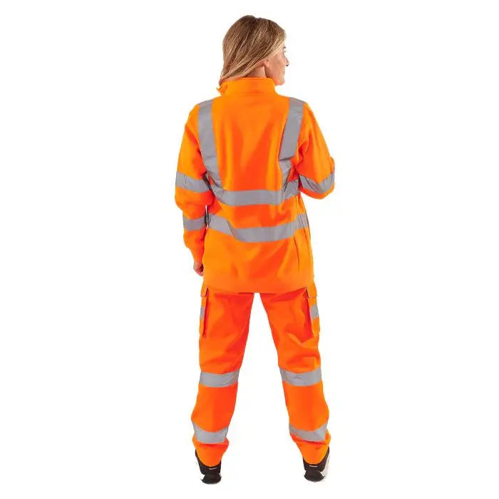 Supertouch - Ladies Hi Vis Orange Eshaal Zipped Sweatshirt - HV315 |  Supertouch
