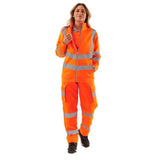 Supertouch - Ladies Hi Vis Orange Eshaal Zipped Sweatshirt - HV315 |  Supertouch
