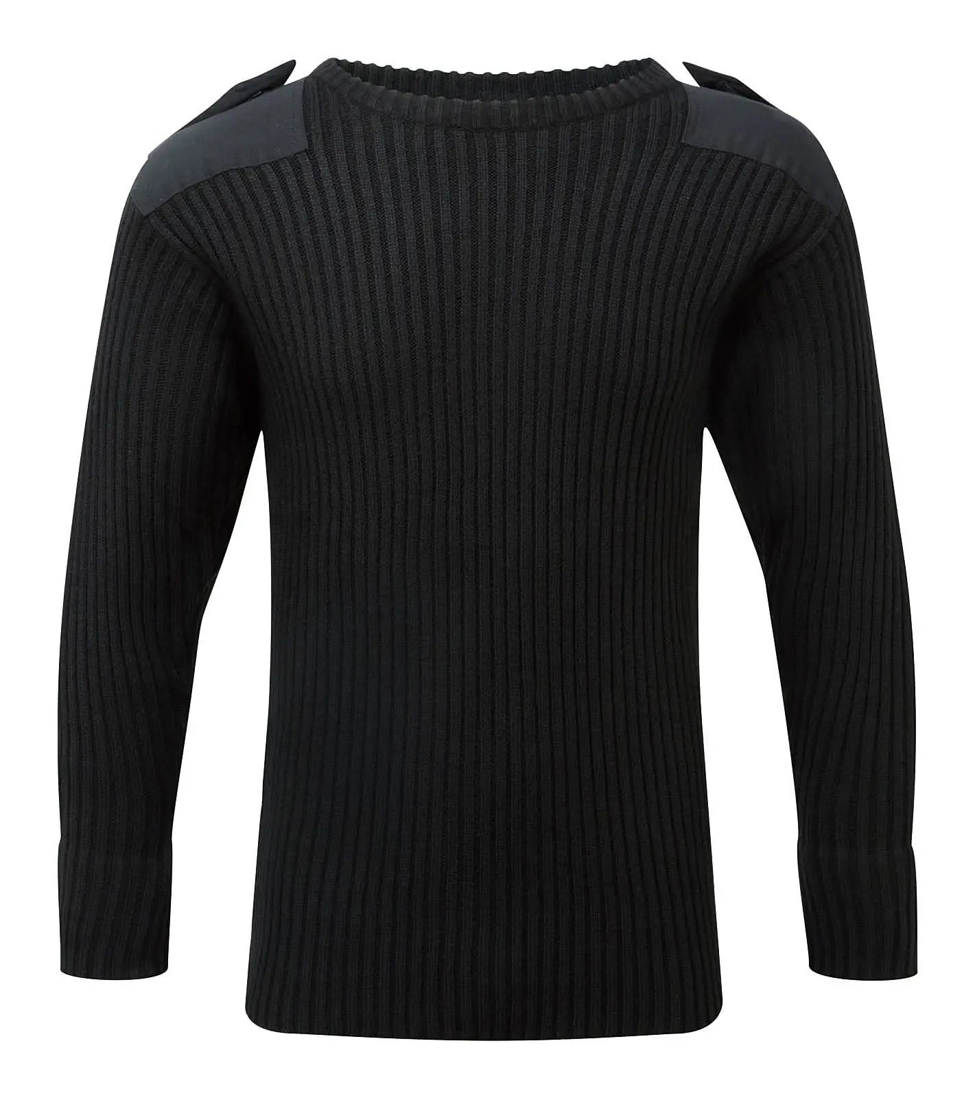 Fort Crew Neck Combat Jumper 120 - Black - Customisable