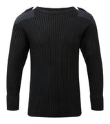 Fort Crew Neck Combat Jumper 120 - Black - Customisable