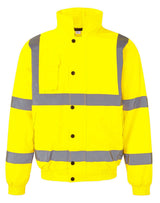 Hi Vis Bomber Jacket 265 - Yellow - Customisable Jacket