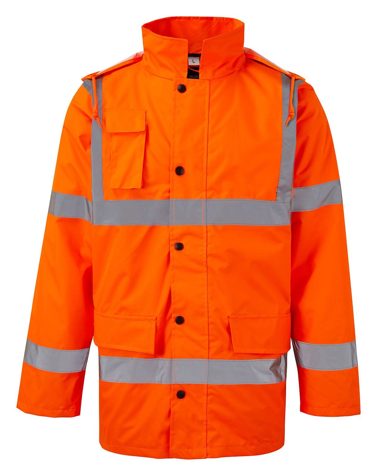 Hi Vis Motorway Jacket 210 - Orange - Customisable Jacket