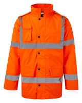 Hi Vis Motorway Jacket 210 - Orange - Customisable Jacket