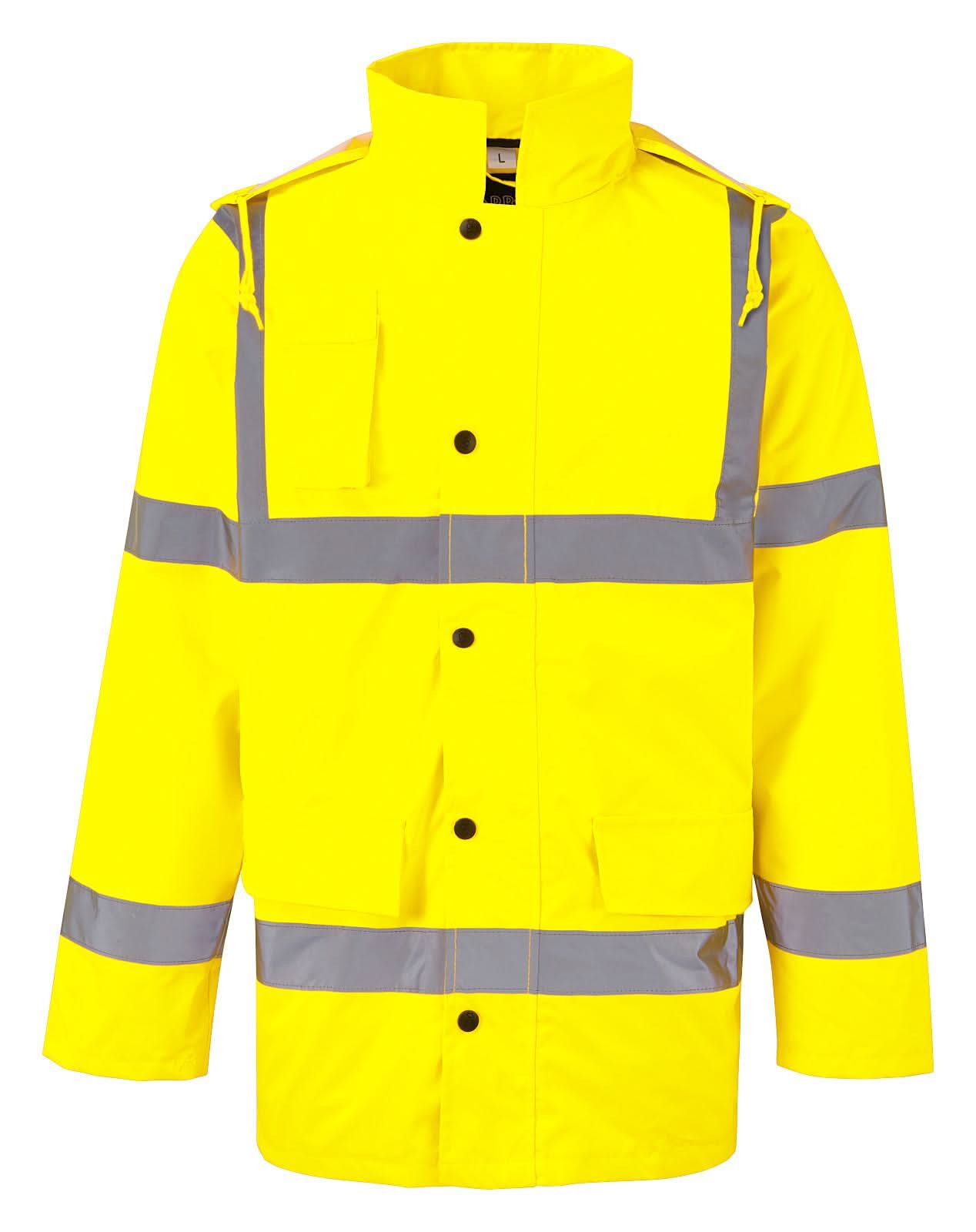 Hi Vis Motorway Jacket 210 - Yellow - Customisable Jacket