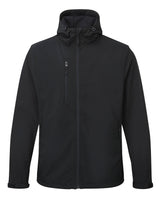 Fort Holkham Hooded Softshell Jacket 234 - Black - Customisable Softshell Jacket