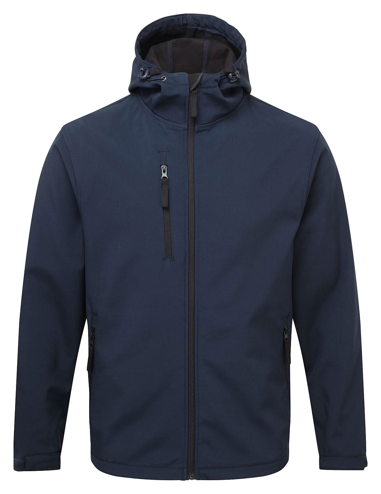 Fort Holkham Hooded Softshell Jacket 234 - Navy Blue - Customisable Softshell Jacket