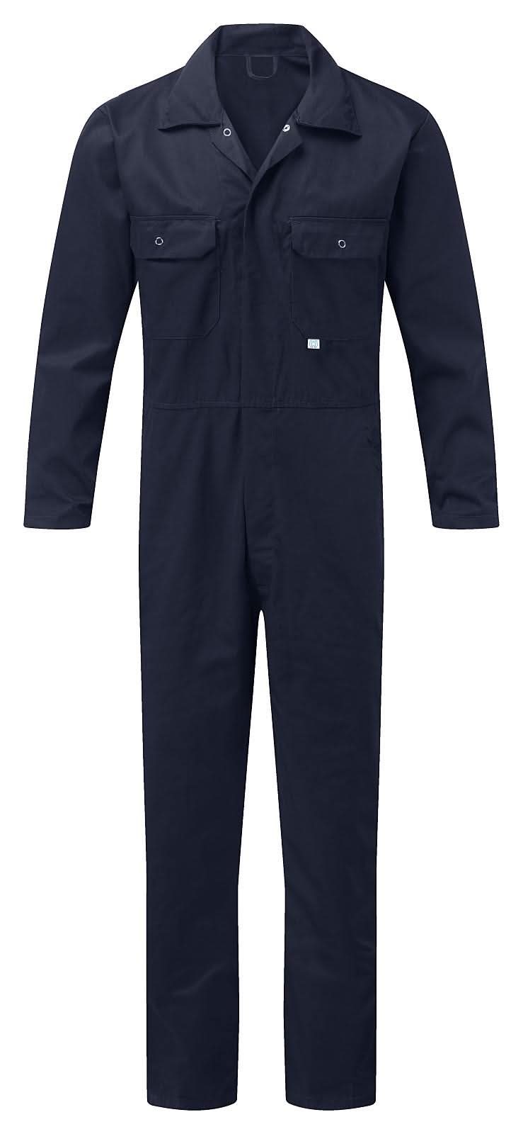 Fort Stud Front Coverall 344 - Navy Blue - Customisable Coveralls