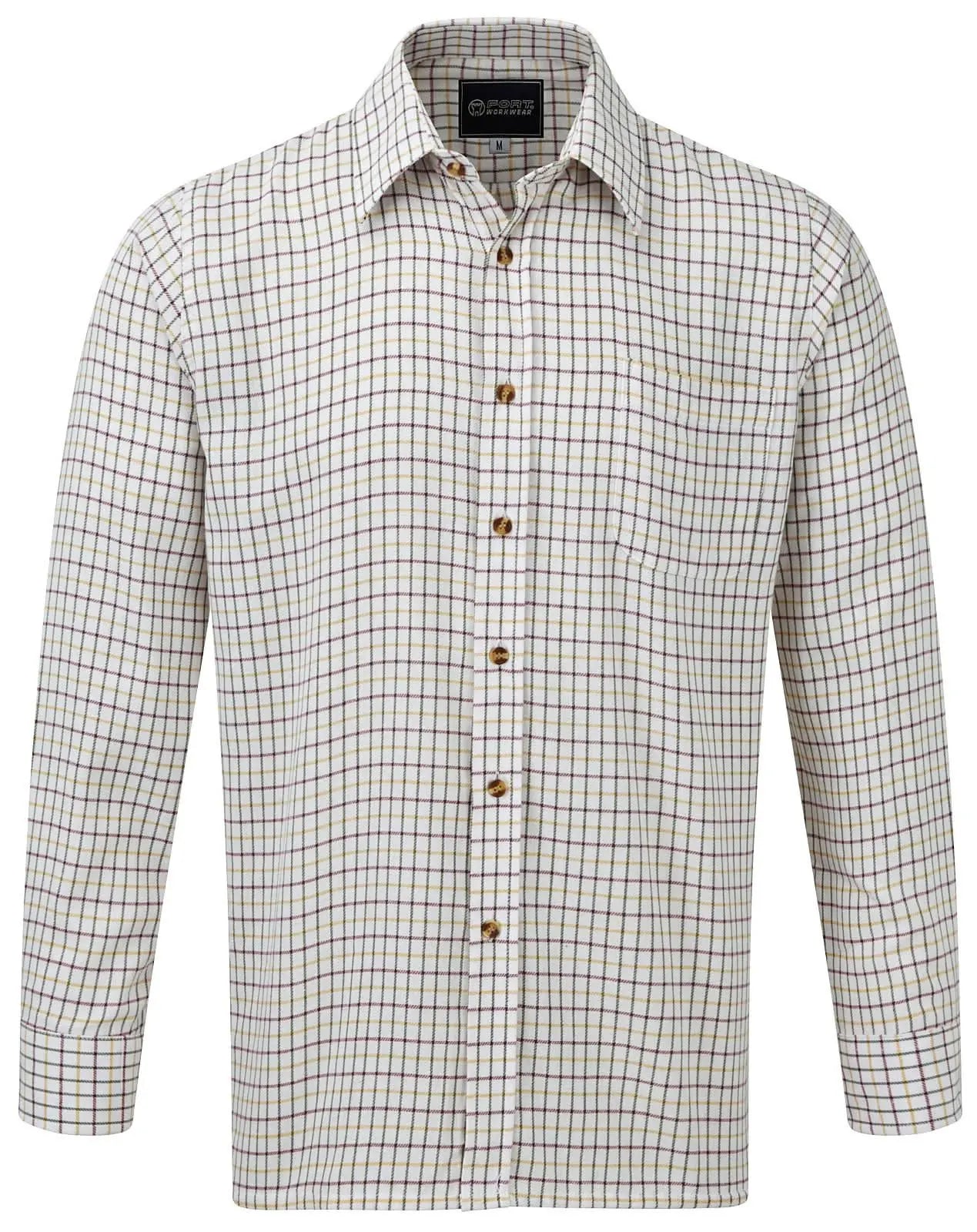 Fort Tattersall Shirt 100 - Green - Customisable Shirts
