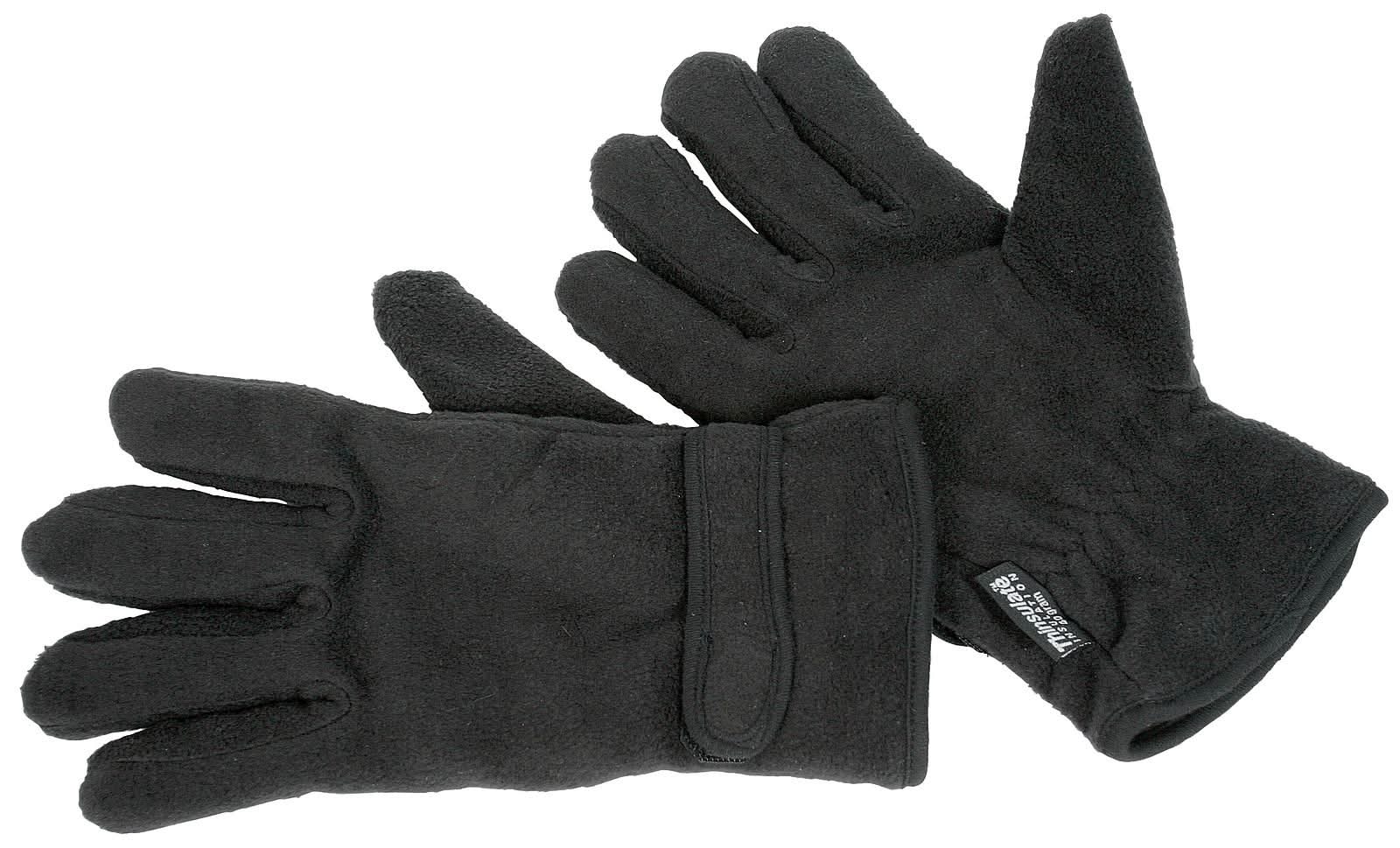 Thinsulate Fleece Glove 601 - Black One Size - Customisable Gloves