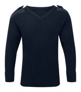 Fort V Neck Combat Jumper 120 V - Navy Blue - Customisable