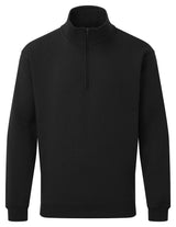 Fort Workforce 1/4 Zip Sweatshirt 167 - Black - Customisable Sweatshirts