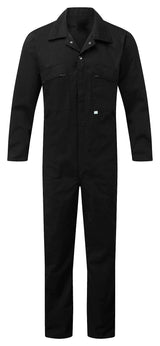 Fort Zip Front Coverall 366 - Black - Customisable Coveralls