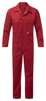 Fort Zip Front Coverall 366 - Red - Customisable Coveralls