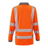 Supertouch - Ladies Hi Vis Orange Jaya Birds Eye Polo - HV307 |  Supertouch