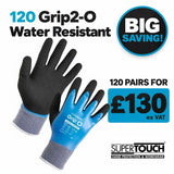 120 x Grip2-O Water Resistant Gloves - G117