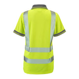 Supertouch - Ladies Hi Vis Yellow Savannah Birds Eye Polo - HV308 |  Supertouch