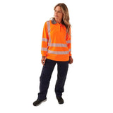 Supertouch - Ladies Hi Vis Orange Jaya Birds Eye Polo - HV307 |  Supertouch
