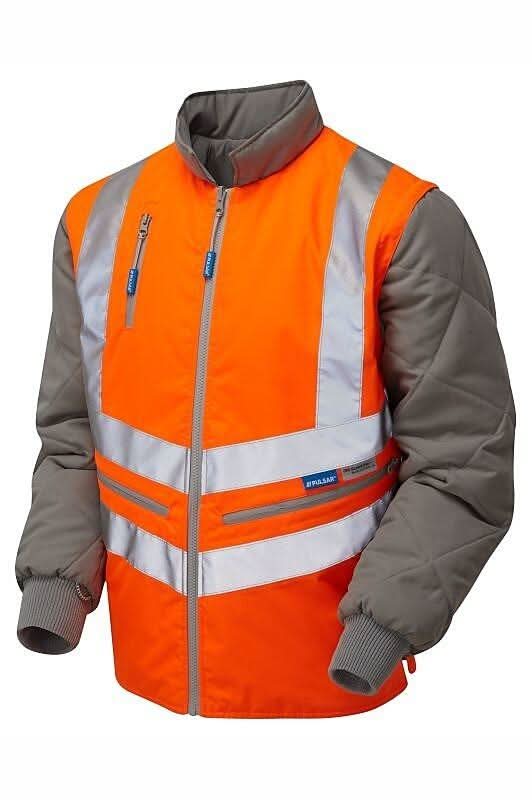 Pulsar Hi Vis Orange Interactive Body Warmer PR498 - Orange - Customisable Hi-Vis & Safety Body