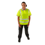 Supertouch - Ladies Hi Vis Yellow Savannah Birds Eye Polo - HV308 |  Supertouch