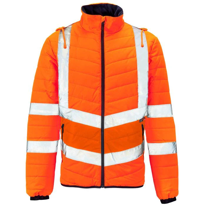 Supertouch Hi Vis Orange Puffer Jacket - H149 |  Supertouch
