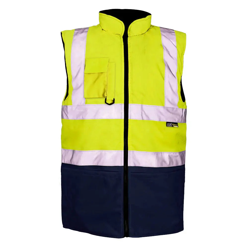 Supertouch Yellow/Navy 2 Tone Bodywarmer - H109 |  Supertouch